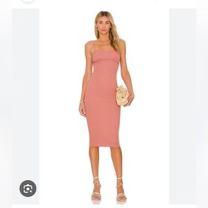 Camila Coelho Claudia Midi Dress in Rose Size S